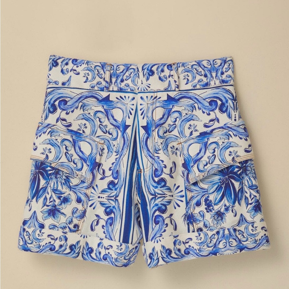 Farm Rio Garden Tiles Shorts - Picture 1 of 4